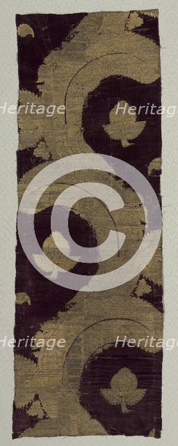 Velvet Fragment, early 1400s. Creator: Unknown.