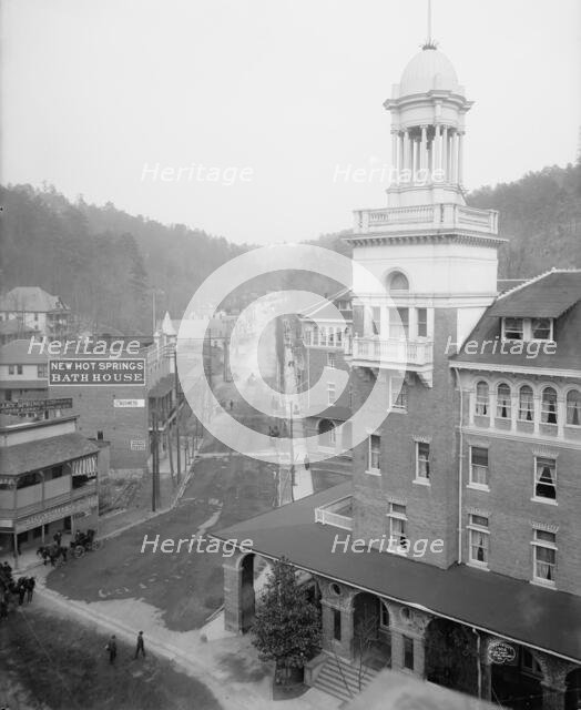 Happy Hollow from Central Avenue, Hot Springs, Ark., c1906. Creator: Unknown.