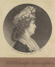 Eliza Barclay Livingston, 1797. Creator: Charles Balthazar Julien Févret de Saint-Mémin.