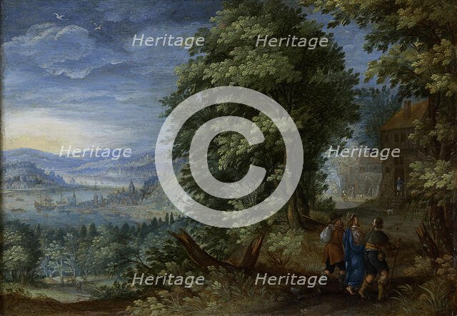 The Walk to Emmaus, c1600. Creator: Flemish Master.