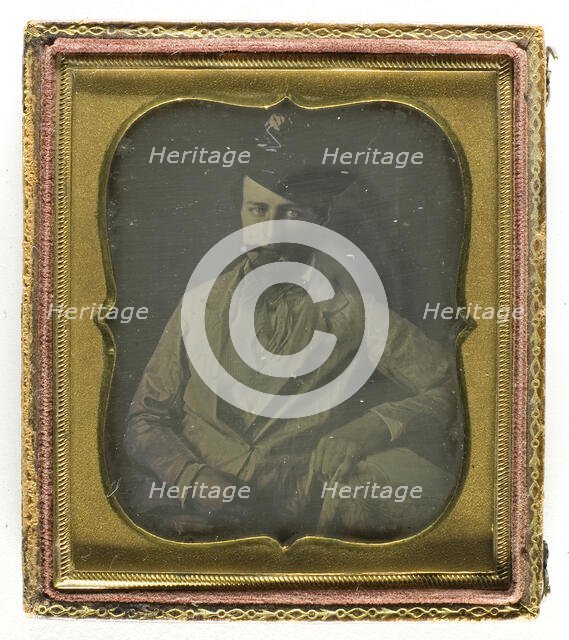 Untitled [man smoking cigar], 1839/99.  Creator: Unknown.