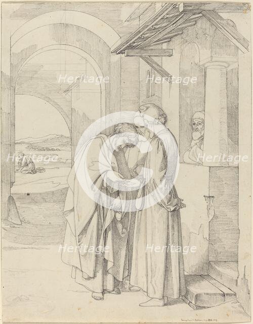 Peter Paying the Temple Tax, 1820/1821. Creator: Gustav Heinrich Nacke.