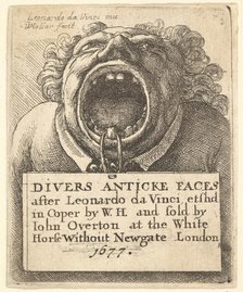 Title Page, Divers Anticke Faces, 1677. Creator: Wenceslaus Hollar.