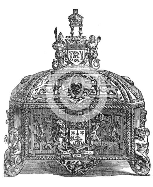 Casket of Address Presented by the Fishmongers Company to Sir Moses Montefiore, 1874. Creator: Unknown.