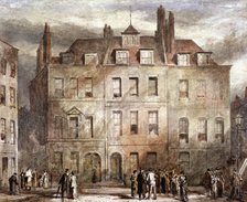 Sheriffs Court, Red Lion Square, Holborn, London, c1828. Artist: George Sidney Shepherd