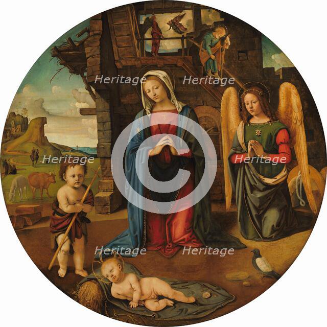 The Nativity with the Infant Saint John, c. 1495/1505. Creator: Piero di Cosimo.