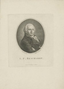 Portrait of the composer Johann Friedrich Reichardt (1752-1814) , 1814. Creator: Riedel, Carl Traugott (1769-c. 1832).