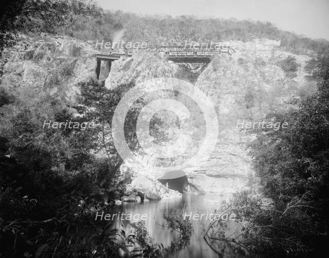 Exterior, Choy Cave, Mexico, between 1880 and 1897. Creator: William H. Jackson.