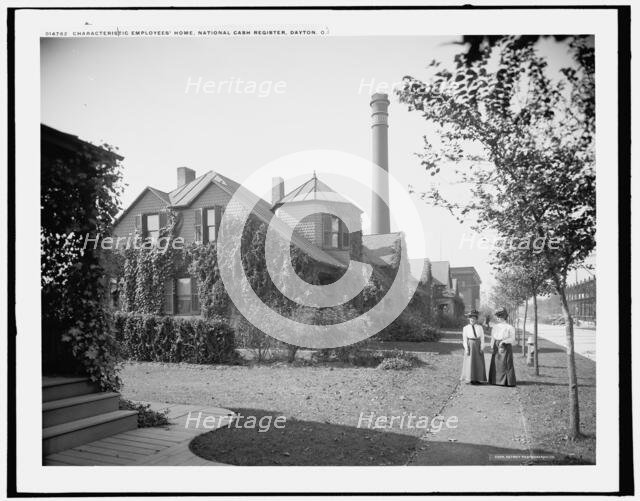 Characteristic employees' home, National Cash Register, Dayton, Ohio, c1902. Creator: William H. Jackson.