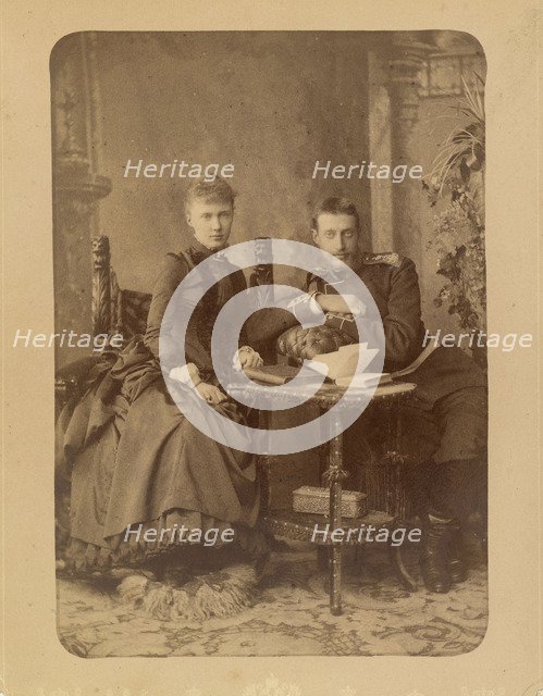 Grand Duke Constantine Constantinovich of Russia (1858-1915) and Grand Duchess Elizaveta Mavrikievna