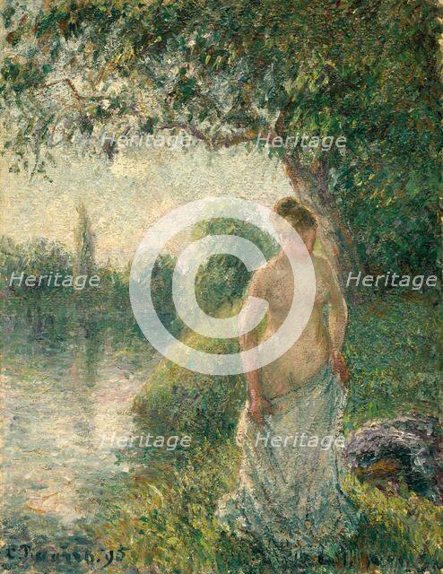 The Bather, 1895. Creator: Camille Pissarro.
