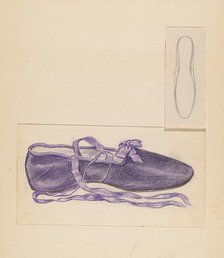 Slipper, 1935/1942. Creator: Melita Hofmann.