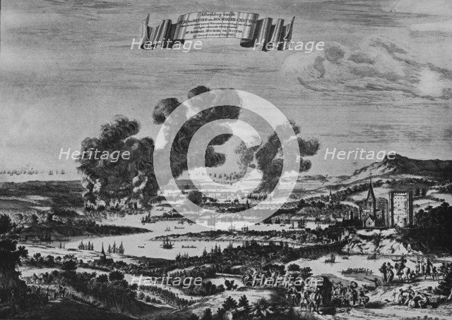 'Holland's Raid on the Thames', c1668. Artist: Willem Schellinks.