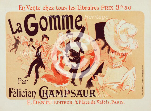 Affiche pour "la Gomme"., c1900. Creator: Jules Cheret.