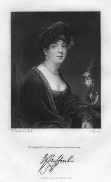 'Elizabeth, Marchioness of Stafford', 1829. Artist: Freeman