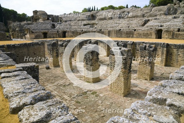 The amphitheatre at Italica, Spain, 2007. Artist: Samuel Magal