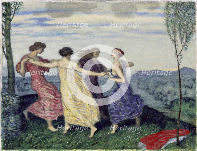 Spring round dance, 1909.