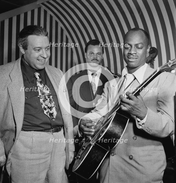 Portrait of Hugues Panassié and Tiny Grimes, New York, N.Y., 1946. Creator: William Paul Gottlieb.