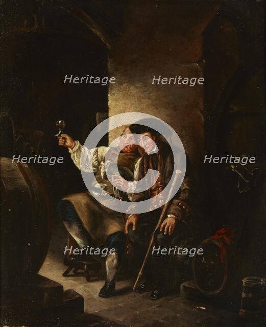 Wine Drinkers, 19th century. Creator: Unknown.