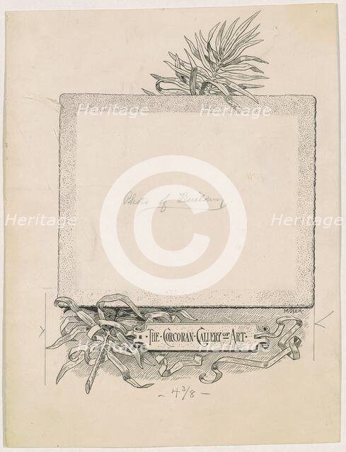 The Corcoran Gallery of Art, 1890-1891. Creator: James Henry Moser.