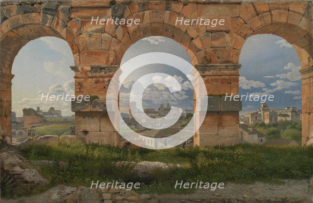 View through Three Arches of the Third Storey of the Colosseum, 1815. Artist: Eckersberg, Christoffer-Wilhelm (1783-1853)