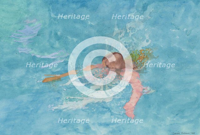 Swimming Pool Key West, 1996. Creator: Leonard Rosoman.
