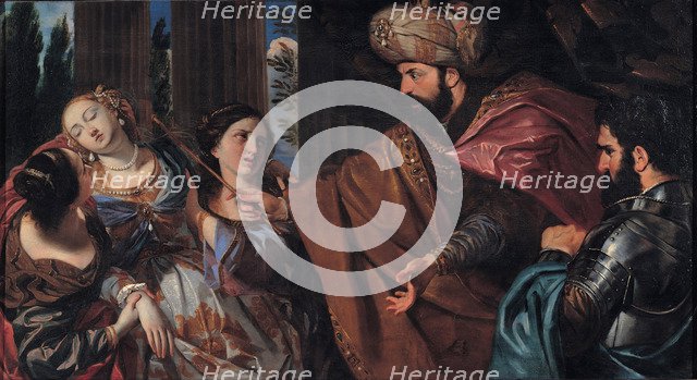 Esther before Ahasuerus, Between 1660 and 1670. Artist: Bonatti, Giovanni (1635-1681)