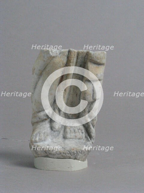 Lower Legs Fragment, Coptic, 4th-7th century. Creator: Unknown.