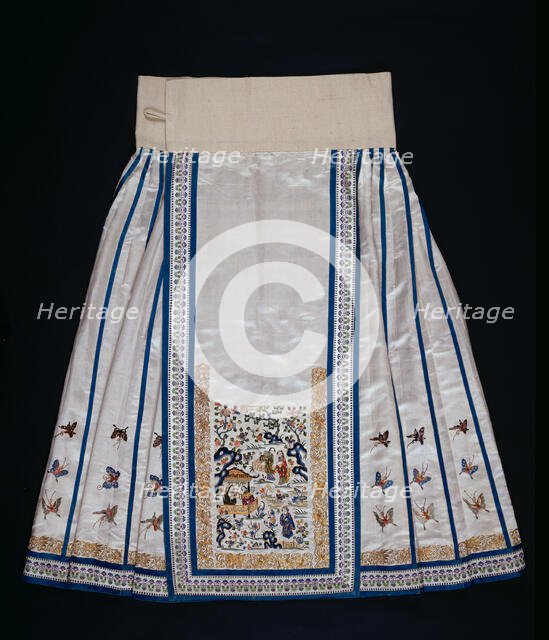 Woman's Qun (Semiformal Domestic Skirt), China, Qing dynasty (1644-1911), 1870/90. Creator: Unknown.