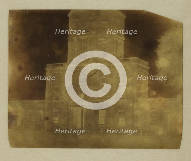 Base of Radcliffe Library, Oxford, July 29, 1842. Creator: William Henry Fox Talbot.