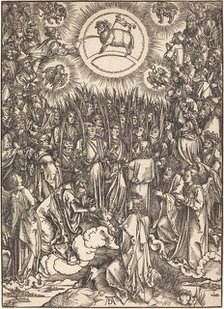 The Adoration of the Lamb, probably c. 1496/1498. Creator: Albrecht Durer.