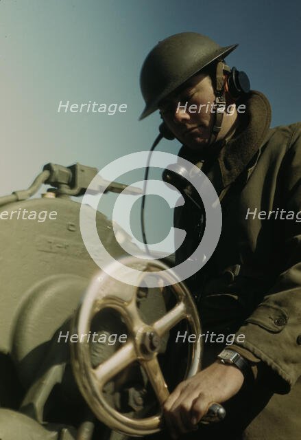 Man of the Fort Story, Va. coastal defense, 1942. Creator: Alfred T Palmer.
