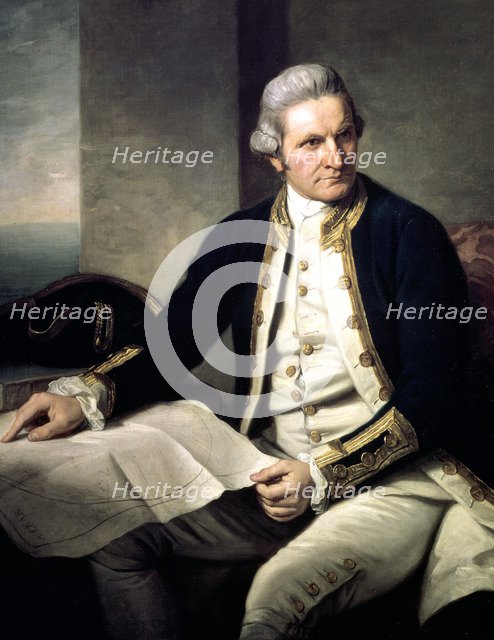 James Cook, English explorer, navigator and hydrographer, 1775-1776. Artist: Nathaniel Dance-Holland