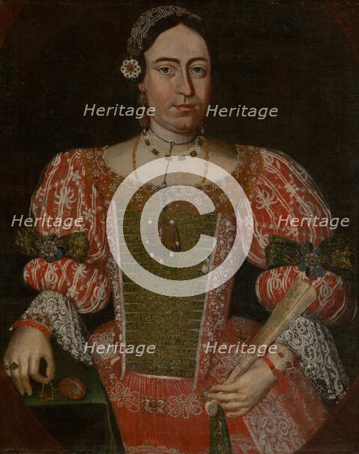 Portrait of Alzbeta Thoma, 1700-1730. Creator: Unknown.