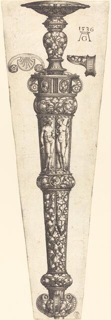 Large Dagger Sheath with Nude Couple, 1536. Creator: Heinrich Aldegrever.