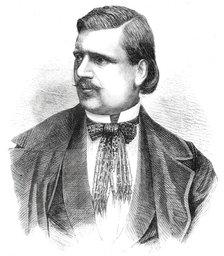 Antonio Giuglini, the Great Singer - from a photograph by Herbert Watkins, 1860. Creator: Unknown.
