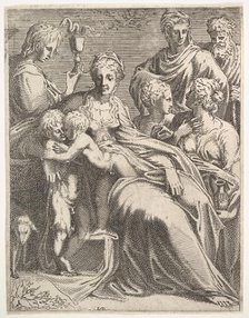 Virgin and Child with Saints, ca. 1550-56. Creator: Leon Davent.