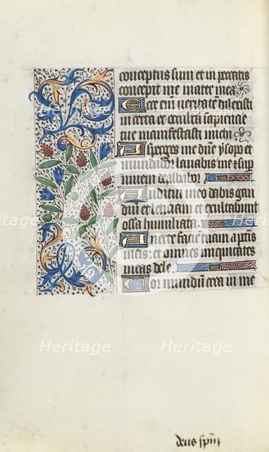 Book of Hours (Use of Rouen): fol. 134v, c. 1470. Creator: Master of the Geneva Latini (French, active Rouen, 1460-80).