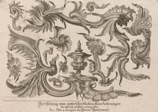 Various Designs for Rocaille Ornaments, Plate 1 from: 'Fortsezung von unter..., Printed ca. 1750-56. Creator: Jeremias Wachsmuth.