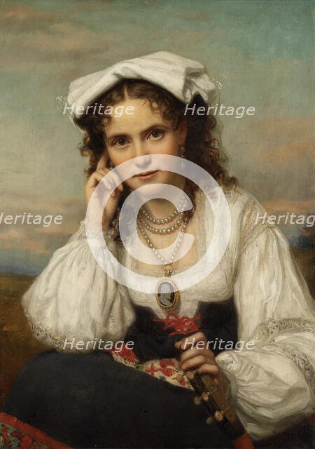 Vinnie Ream, ca. 1870. Creator: George Peter Alexander Healy.