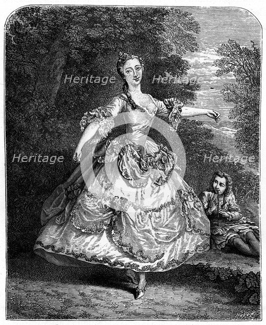 French Actress, (1885).Artist: Lancret