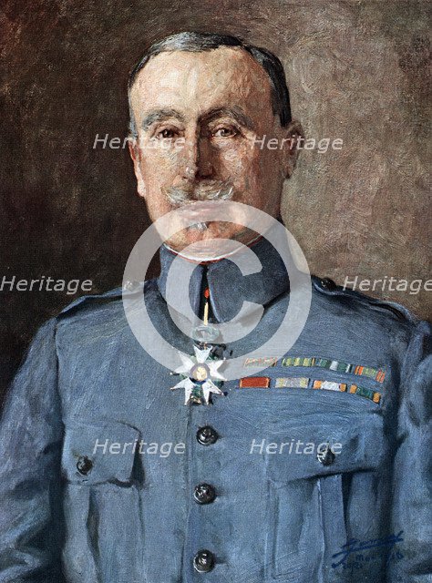 Robert Nivelle, French World War I general. Artist: Unknown