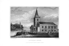 Battersea Church, Battersea, London, 1829.Artist: J Rogers