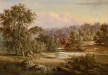 Landscape with Bridge, about 1855. Creator: Henry Waugh.