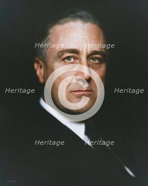 Franklin D. Roosevelt, about 1932. Creator: Vincenzo Laviosa.