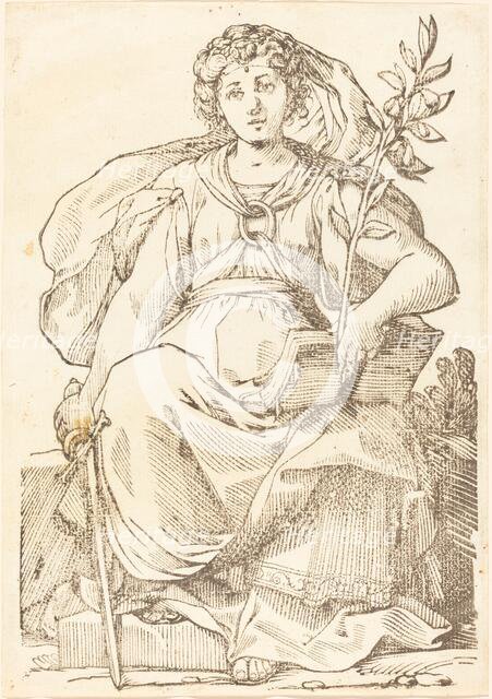 Sibylla Europa, 1625. Creator: Jacques Stella.
