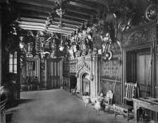 The hall of Abbotsford Hall, near Melrose, Scotland, 1924-1926. Artist: WA Mansell