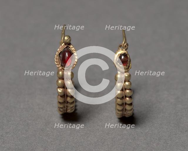 Earrings, 100 BC-100. Creator: Unknown.