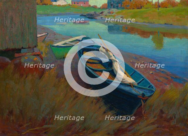 Boats at Rest, c. 1895. Creator: Arthur Wesley Dow.