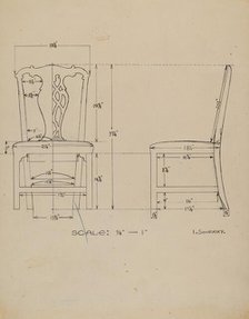 Side Chair, c. 1936. Creator: Isidore Sovensky.